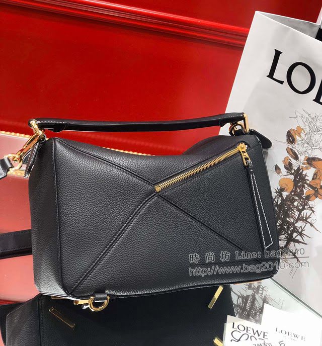 LOEWE經典爆款包包 羅意威中號Puzzle幾何拼接手提斜挎包 10171  tcl1152